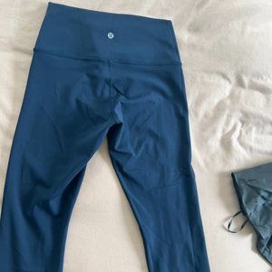 Blue Lululemon Capris